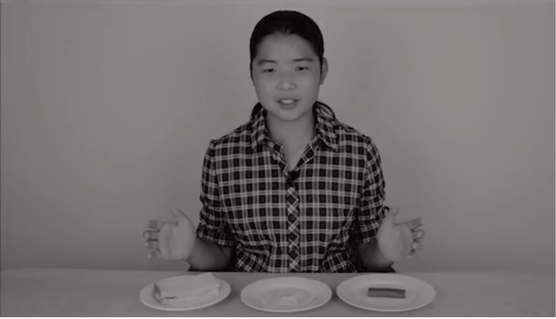Corina as a teenager in an early YouTube video